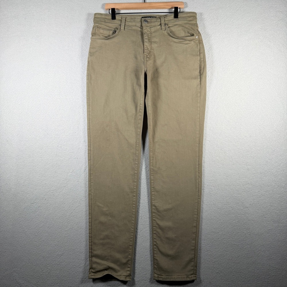 Mavi Steve Athletic Fit Pants Mens 36x34 Olive Khaki Green Cotton Stretch M00928